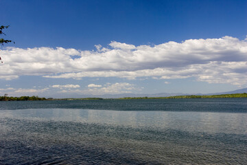 El Salvador landscape on a cloudy summer day