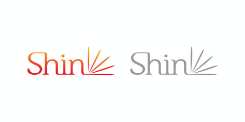 Shine logo design is unique and attractive