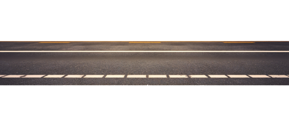 Well-Maintained Asphalt Road with Clear Lane Markings