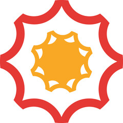 Sharp outline setting icon