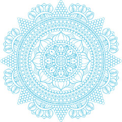 Beautiful flower art and mandala vector design