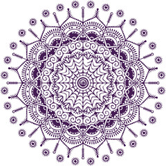Beautiful flower art and mandala vector design