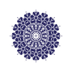 Abstract Floral Seamless Pattern .Mandala ornament illustration .Mandala  .