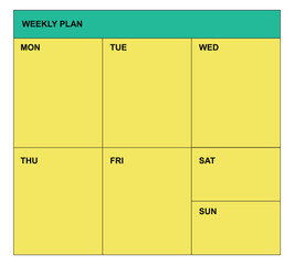 Design template to do list weekly plan unique design