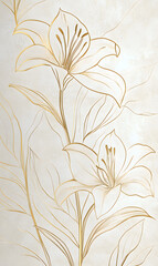 Creative 2D Doodle Floral Illustrations for wallpaper, card, tile