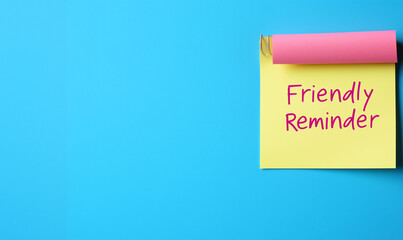 due deadline date for project friendly reminder on sticky note copy space for text