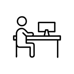 Office Work, Productivity, and Desk Icon