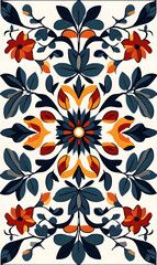 Creative 2D Doodle Floral Illustrations for wallpaper, card, tile