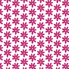 seamless pattern with pink flowers