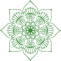Beautiful flower art and mandala vector design