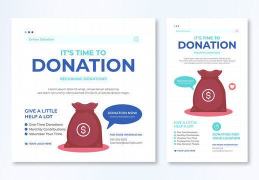 Donation Social Media Post Layout