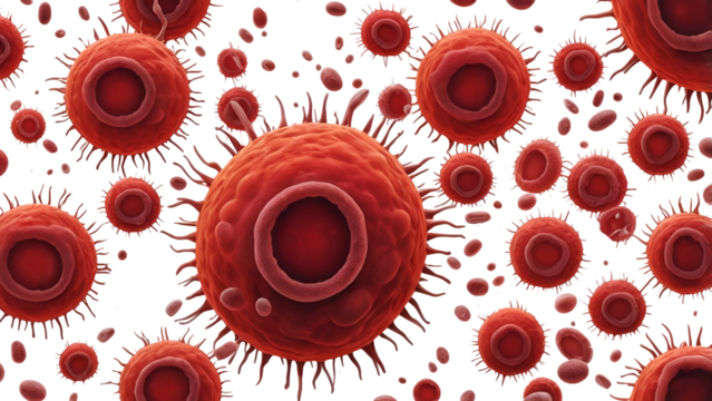 Blood Cells effective viruses transparent Background