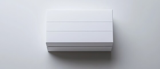 Obraz premium White cardboard box with three sections.