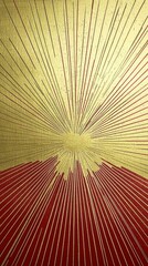 Minimalist Dragon Border Design for Chinese New Year Celebrations Featuring Bold Gold and Red Colors Ideal for Festive Decorations and Media Backgrounds