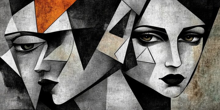 Abstract Black and White Wallpaper Design 