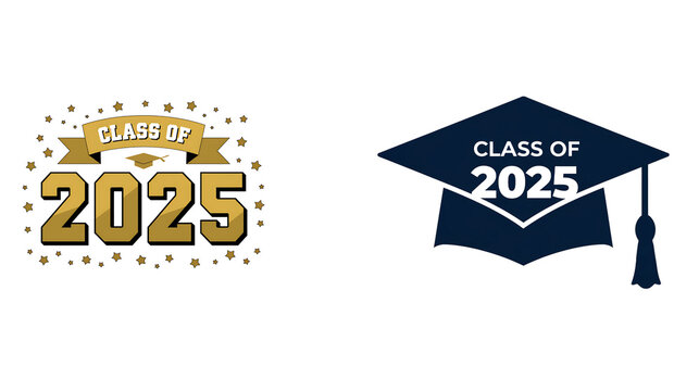 Class of 2025 isolated on white background, 2025,class of 2025, class, education, excitement,  student, success, university, social gathering, university student