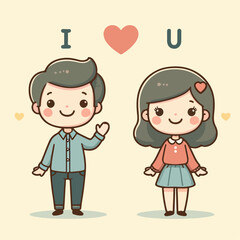 cartoon couple illustration