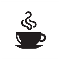 Coffee shop logo. Retro badge coffee bean and leaf branch with mountain natural icon line stamp logo vector design in vintage hipster modern style, premium coffee shop bar brand symbol icon