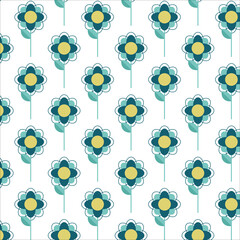 seamless pattern with flowers