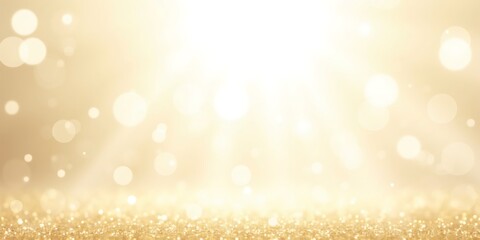 Golden Glow Bokeh Background with Sparkling Lights. Ideal for Luxury, Wedding, and Celebration Themes