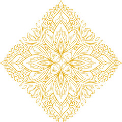 Beautiful flower art and mandala vector design