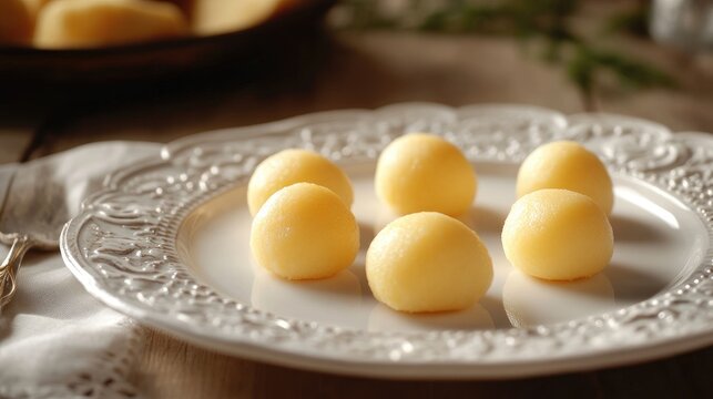 Indian sweets assortment on decorative plate featuring Halwa, Badusha, Mysore Pak, and Laddu with selective focus and natural lighting.