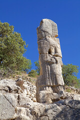 The second stele in Southestern Turkey. The broken stele with God Apollo