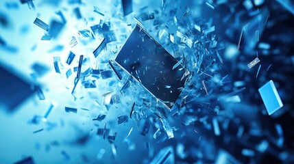 Advanced Technology Solutions for Combatting Digital Deletion with Innovative Software Concepts in a Blue Abstract Environment