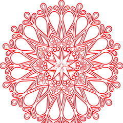 Beautiful flower art and mandala vector design