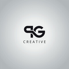 QG GQ Modern Creative Minimal Business Letter Logo Design Vector Icon Symbol.