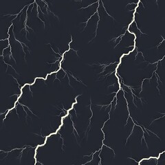 Seamless Pattern - Abstract lightning bolt pattern on dark background