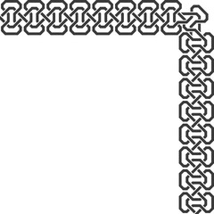 Islamic pattern oriental style, arabic decorative frame and corner borders.