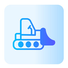 Excavator  gradient icon