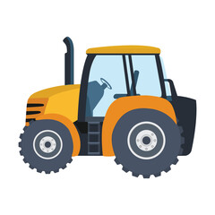 Farm Or Construction Tractor Illustration