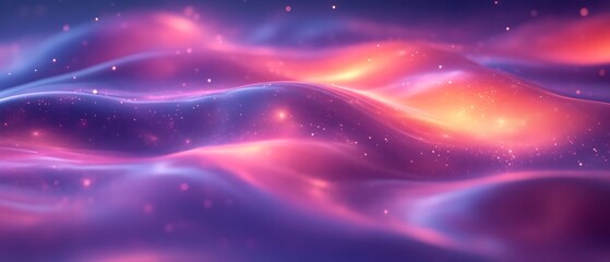 Fototapeta premium Glowing cosmic waves, digital art, background