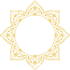 Beautiful flower art and mandala vector design