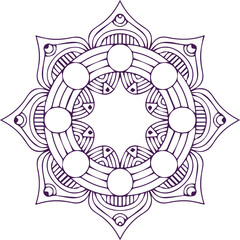 Beautiful flower art and mandala vector design