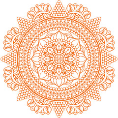 Beautiful flower art and mandala vector design