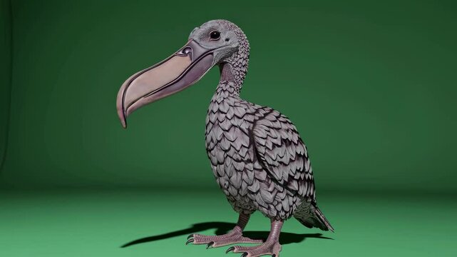 Exploring the characteristics and history of the extinct dodo bird in a creative visual presentation