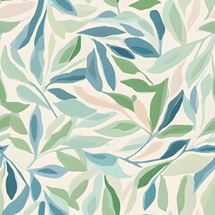 Obraz premium Creative Seamless Pattern 2D Doodle Floral Illustrations for wallpaper, card, tile.