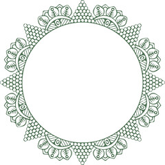 Beautiful flower art and mandala vector design