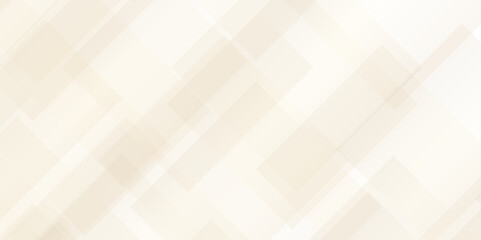 Abstract white and gold background with diamond and triangle shapes layered in modern abstract pattern design. Decorative web layout or poster, banner. White gold background vector design.