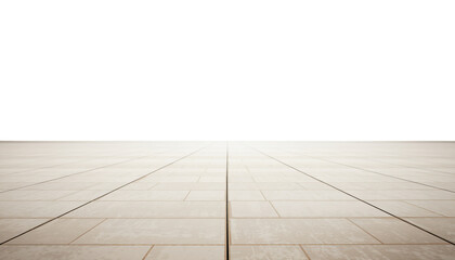 Serene Minimalist Floor with Worn Square Tiles