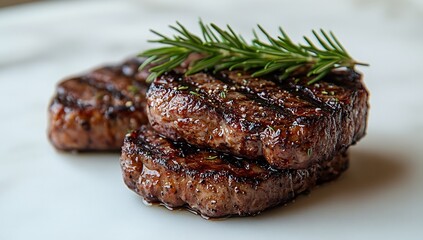 Succulent Grilled Steaks with Rosemary