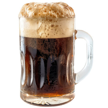 glass of Root Beer beverage isolated