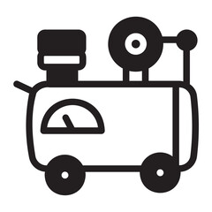 air compressor glyph icon