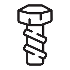 screw line icon