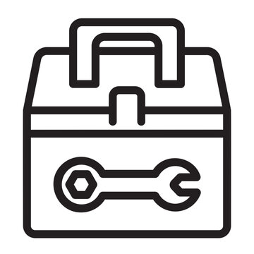 recommend clip art: toolbox line icon