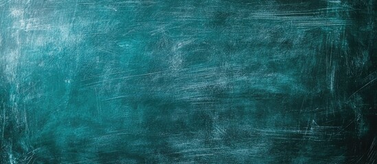 Green Chalkboard Surface Texture Background Featuring Blank Space for Text Overlay in Classroom Environment
