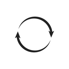 This icon represents circular arrows indicating refresh or reload actions, commonly used in applications and websites for users to refresh content or information